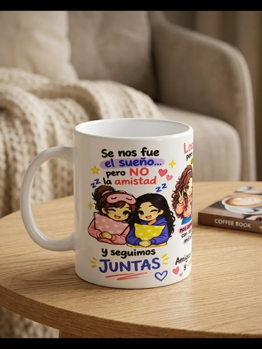 Friendship Spanish Quote Ceramic Mug - White